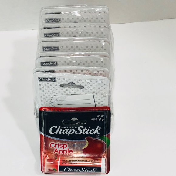 NEW ChapStick CRISP APPLE Lot of 12 SEALED .15 oz Lip Gloss Balm Chap Stick - Picture 3 of 7